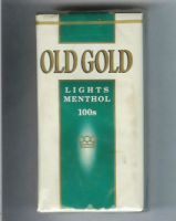 Old Gold Lights Menthol 100s soft box cigarettes 10 cartons