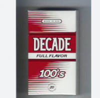 Decade Full Flavor 100s cigarettes 10 cartons