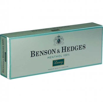 Benson & Hedges Menthol 100\'s Luxury Box cigarettes 10 cartons