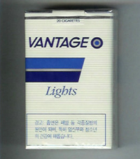 Vantage Lights soft box cigarettes 10 cartons