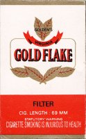 Gold Flake Golden's Virginia Filter Cig. Length 69 MM 10 carton