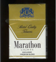 Marathon Lights Exclusive Premium Blend hard box cigarettes