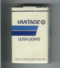 Vantage Ultra Lights soft box cigarettes 10 cartons