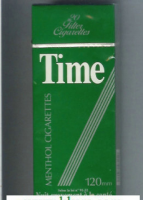 Time 120mm Menthol hard box cigarettes 10 cartons