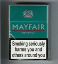Mayfair Menthol hard box cigarettes 10 cartons