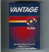 Vantage Filters blue and red hard box cigarettes 10 cartons