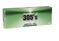 305's Menthol 100's Box cigarettes 10 cartons