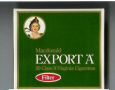 Export 'A' Macdonald Filter green cigarettes 10 cartons
