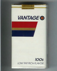 Vantage 100s soft box cigarettes 10 cartons