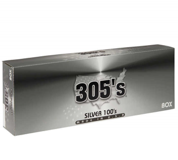 305\'s Silver 100\'s Box cigarettes 10 cartons