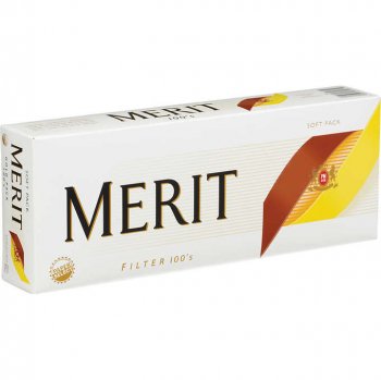 Merit Gold 100\'s Soft Pack cigarettes 10 cartons