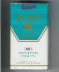 Marathon Menthol Lights 100s Exclusive Premium Blend cigarettes