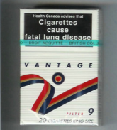 Vantage 9 Filter hard box cigarettes 10 cartons