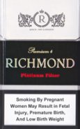 RICHMOND PLATINUM FILTER cigarettes 10 cartons