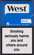 WEST BLUE cigarettes 10 cartons