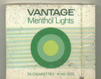 Vantage Menthol Lights 25 Cigarettes 10 cartons