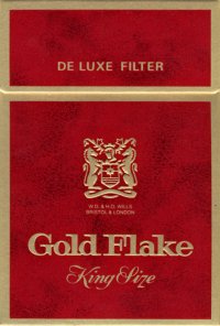 Gold Flake King Size de Luxe Filter W.D. & H.O. Wills Bristol &