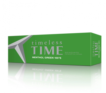 Timeless Time Menthol Green 100\'s Box cigarettes 10 cartons