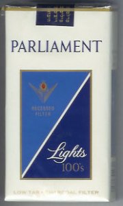 Parliament lights 100's cigarettes 10 cartons
