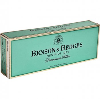 Benson & Hedges Menthol 100\'s cigarettes 10 cartons