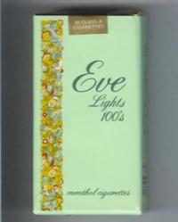 EVE Lights 100s Menthol soft box cigarettes 10 cartons