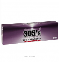 305's Full Flavor Kings Box cigarettes 10 cartons