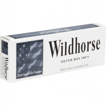 Wildhorse Silver 100\'s Box Cigarettes 10 cartons