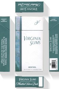 Virginia Slims Menthol Silver cigarettes 10 cartons