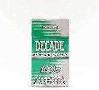 Decade Silver Menthol 100s Box cigarettes 10 cartons