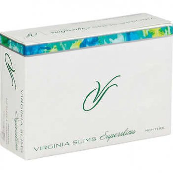 Virginia Slims Menthol Super Slim 100\'s cigarettes 10 cartons