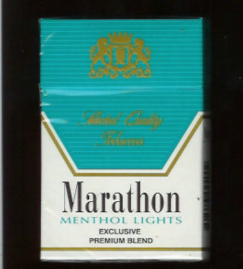 Marathon Menthol Lights Exclusive Premium Blend cigarettes