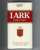 Lark Light 100s white and red soft box cigarettes 10 cartons