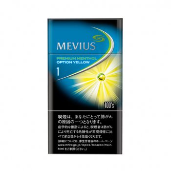 MEVIUS PREMIUM MENTHOL OPTION YELLOW 1 100s BOX 10 cartons