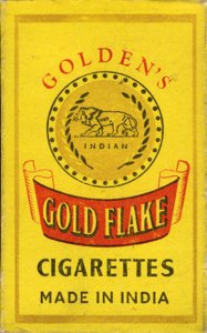 Gold Flake Golden's Cigarettes Made India 10 cartons