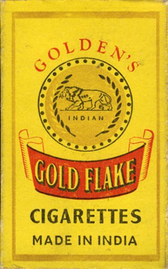 Gold Flake Golden\'s Cigarettes Made India 10 cartons
