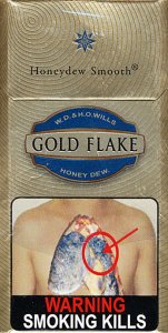 GOLD FLAKE W.D. & H.O. Wills Honey Dew. Honeydew Smooth (Blue)