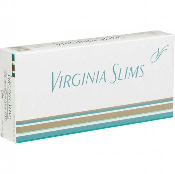 Virginia Slims 120\'s Menthol Gold Pack box cigarettes 10 cartons