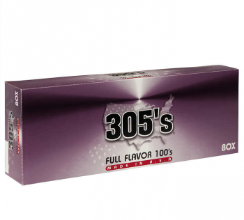 305\'s Full Flavor 100\'s Box cigarettes 10 cartons