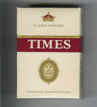 Times Filter Tipped hard box cigarettes 10 cartons