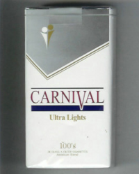 Carnival 100s Ultra Lights cigarettes 10 cartons