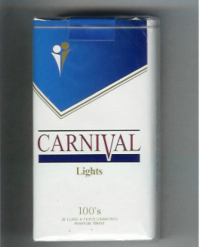 Carnival 100s Lights cigarettes 10 cartons
