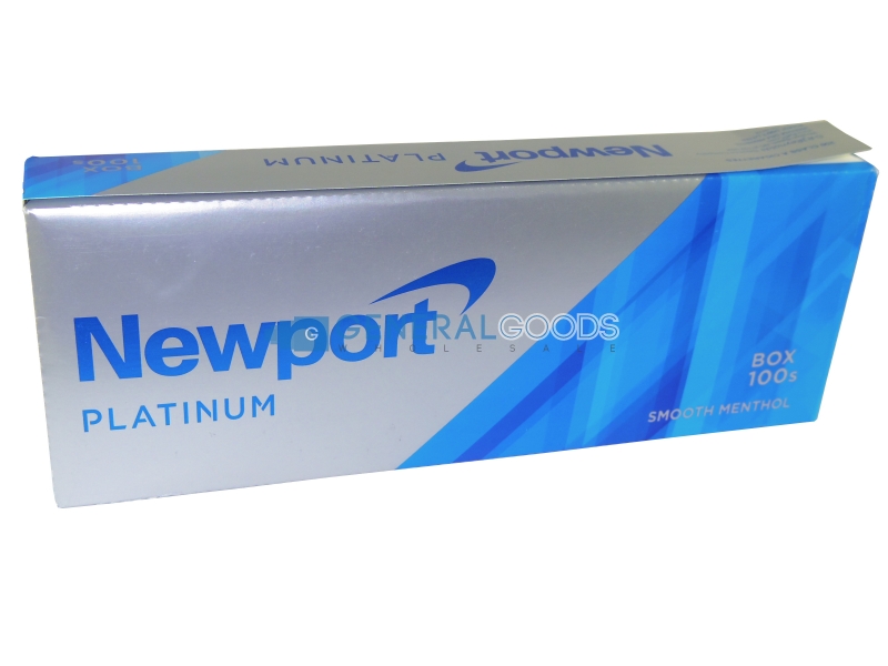 Newport Platinum Menthol 100\'s Box Cigarettes 10 cartons
