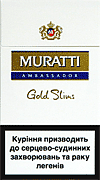 Muratti Gold Slims 100\'s Cigarettes 10 cartons