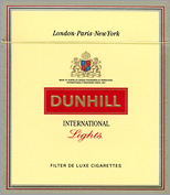 Dunhill International Lights Cigarettes 5 cartons