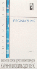 Virginia Slims Super Slims One 100`s Cigarettes 10 cartons
