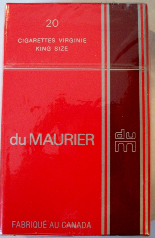du Maurier, King Size - vintage Canadian Cigarettes 10 cartons