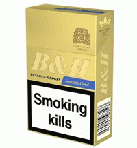 Benson & Hedges Smooth Gold cigarettes 10 cartons
