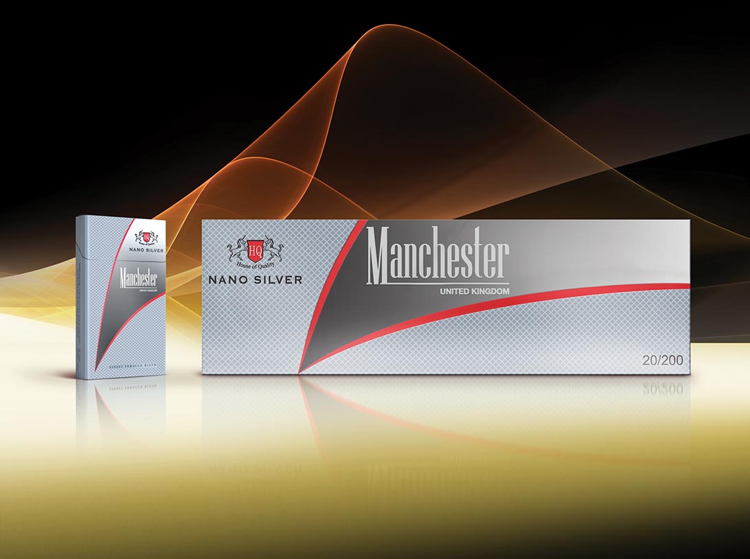 Manchester Nano Silver cigarettes 10 cartons - Click Image to Close