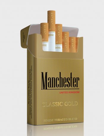 Manchester Round Corner Classic Gold cigarettes 10 cartons