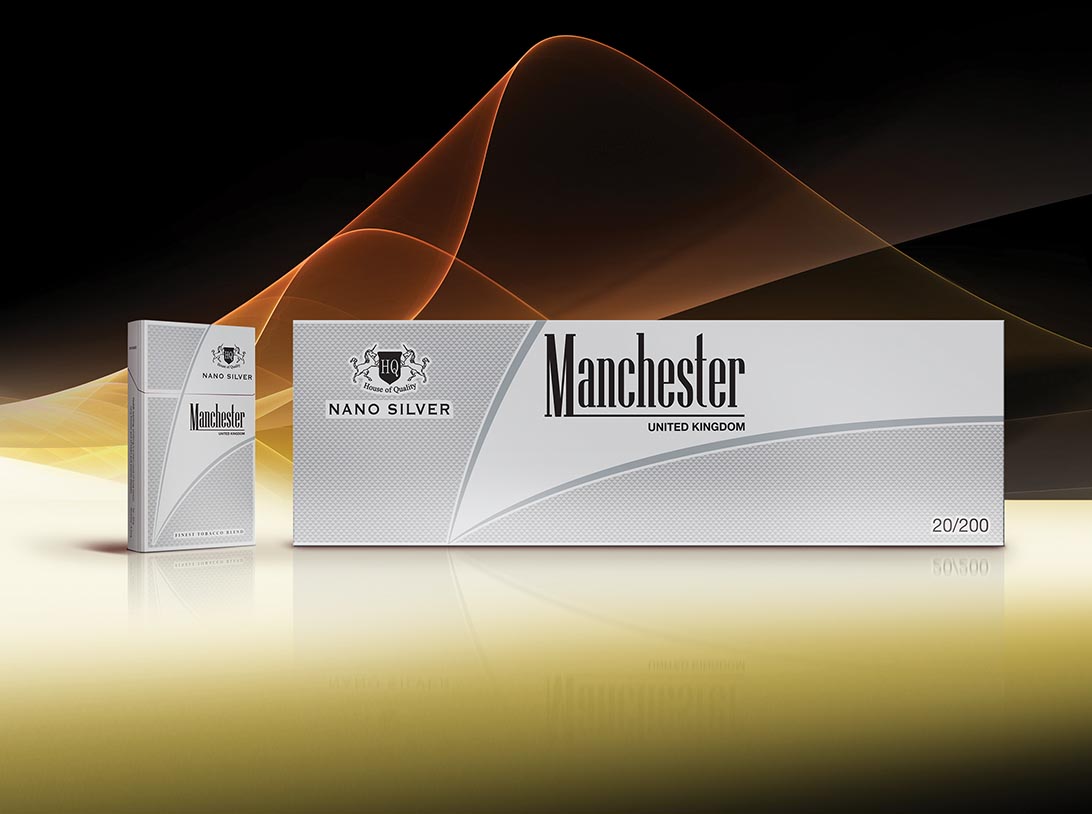 Manchester Nano Silver new cigarettes 10 cartons - Click Image to Close